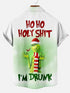Men's Christmas Funny Graphic Short Sleeve Hawaiian Shirt